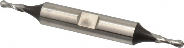 Cleveland C42184 Ball End Mill: 0.125" Dia, 0.375" LOC, 2 Flute, High Speed Steel Image