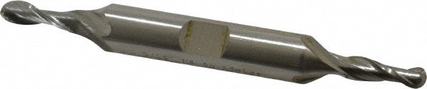 Cleveland C42186 Ball End Mill: 0.1875" Dia, 0.4375" LOC, 2 Flute, High Speed Steel Image