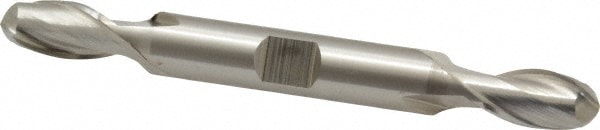 Cleveland C39139 Ball End Mill: 0.3438" Dia, 0.5625" LOC, 2 Flute, High Speed Steel Image