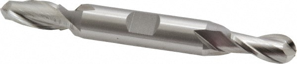 Cleveland C39140 Ball End Mill: 0.4063" Dia, 0.8125" LOC, 2 Flute, High Speed Steel Image