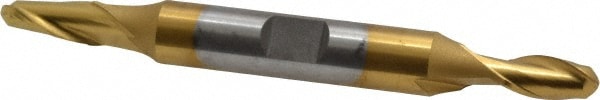 Cleveland C39146 Ball End Mill: 0.25" Dia, 0.5" LOC, 2 Flute, High Speed Steel Image