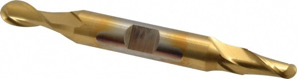 Cleveland C39147 Ball End Mill: 0.2813" Dia, 0.5625" LOC, 2 Flute, High Speed Steel Image