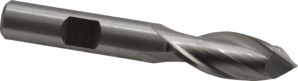 Cleveland C32433 Drill Mill: 7/16" Dia, 13/16" LOC, 2 Flutes, 90 ° Point, High Speed Steel Image