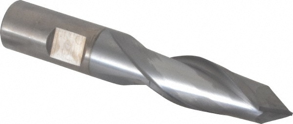 Drill Mill: 5/8" Dia, 1-5/16" LOC, 2 Flutes, 90 ° Point, High Speed Steel