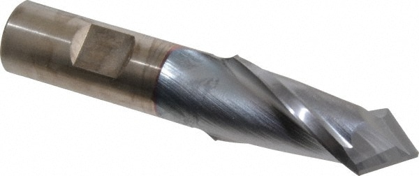 Drill Mill: 7/8" Dia, 1-1/2" LOC, 2 Flutes, 90 ° Point, High Speed Steel