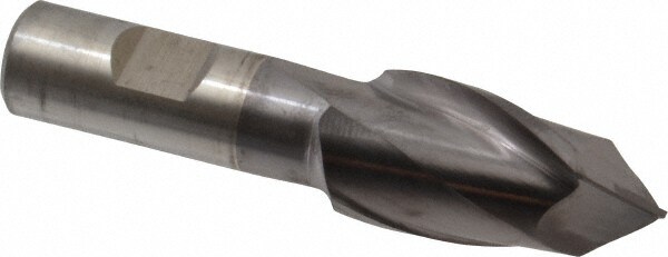 Drill Mill: 1" Dia, 1-1/2" LOC, 2 Flutes, 90 ° Point, High Speed Steel