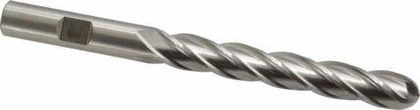 Cleveland C33346 Ball End Mill: 0.375" Dia, 2.5" LOC, 4 Flute, High Speed Steel Image