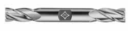 Cleveland C33123 Square End Mill: 31/64 Dia, 1 LOC, 1/2 Shank Dia, 4-1/2 OAL, 4 Flutes, High Speed Steel Image