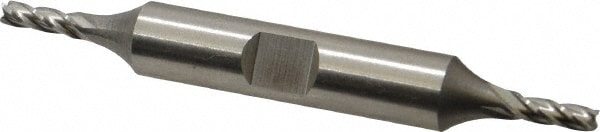 Cleveland C41202 Square End Mill: 1/8 Dia, 3/8 LOC, 3/8 Shank Dia, 3-1/16 OAL, 4 Flutes, High Speed Steel Image