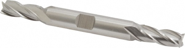 Cleveland C41209 Square End Mill: 5/16 Dia, 3/4 LOC, 3/8 Shank Dia, 3-1/2 OAL, 4 Flutes, High Speed Steel Image