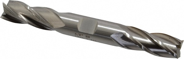 Cleveland C41219 Square End Mill: 5/8 Dia, 1-3/8 LOC, 5/8 Shank Dia, 5 OAL, 4 Flutes, High Speed Steel Image