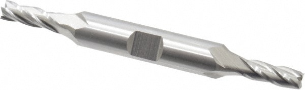 Cleveland C33032 Square End Mill: 7/32 Dia, 9/16 LOC, 3/8 Shank Dia, 3-1/4 OAL, 4 Flutes, High Speed Steel Image