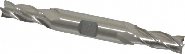 Cleveland C33040 Square End Mill: 25/64 Dia, 1 LOC, 1/2 Shank Dia, 4-1/2 OAL, 4 Flutes, High Speed Steel Image