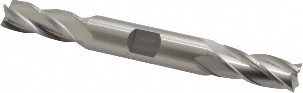 Cleveland C33043 Square End Mill: 7/16 Dia, 1 LOC, 1/2 Shank Dia, 4-1/2 OAL, 4 Flutes, High Speed Steel Image