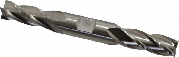 Cleveland C33048 Square End Mill: 9/16 Dia, 1-3/8 LOC, 5/8 Shank Dia, 5 OAL, 4 Flutes, High Speed Steel Image