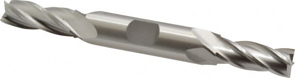 Cleveland C33041 Square End Mill: 13/32 Dia, 1 LOC, 1/2 Shank Dia, 4-1/2 OAL, 4 Flutes, High Speed Steel Image