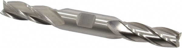 Cleveland C33047 Square End Mill: 17/32 Dia, 1-3/8 LOC, 5/8 Shank Dia, 5 OAL, 4 Flutes, High Speed Steel Image