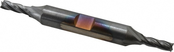 Cleveland C33103 Square End Mill: 11/64 Dia, 1/2 LOC, 3/8 Shank Dia, 3-1/4 OAL, 4 Flutes, High Speed Steel Image