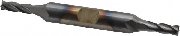 Cleveland C33104 Square End Mill: 3/16 Dia, 1/2 LOC, 3/8 Shank Dia, 3-1/4 OAL, 4 Flutes, High Speed Steel Image