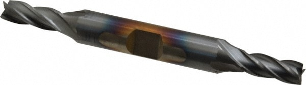 Cleveland C33108 Square End Mill: 1/4 Dia, 5/8 LOC, 3/8 Shank Dia, 3-3/8 OAL, 4 Flutes, High Speed Steel Image