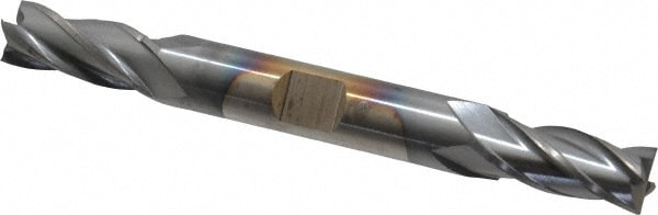 Cleveland C33114 Square End Mill: 11/32 Dia, 3/4 LOC, 3/8 Shank Dia, 3-1/2 OAL, 4 Flutes, High Speed Steel Image