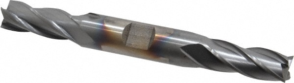 Cleveland C33120 Square End Mill: 7/16 Dia, 1 LOC, 1/2 Shank Dia, 4-1/2 OAL, 4 Flutes, High Speed Steel Image