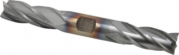 Cleveland C33128 Square End Mill: 5/8 Dia, 1-3/8 LOC, 5/8 Shank Dia, 5 OAL, 4 Flutes, High Speed Steel Image