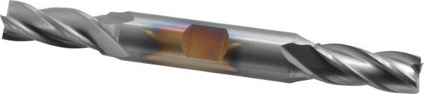 Cleveland C33118 Square End Mill: 13/32 Dia, 1 LOC, 1/2 Shank Dia, 4-1/2 OAL, 4 Flutes, High Speed Steel Image