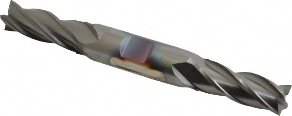 Cleveland C33125 Square End Mill: 17/32 Dia, 1-3/8 LOC, 5/8 Shank Dia, 5 OAL, 4 Flutes, High Speed Steel Image