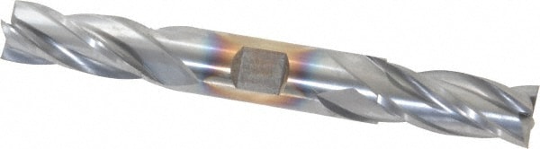 Cleveland C33127 Square End Mill: 19/32 Dia, 1-3/8 LOC, 5/8 Shank Dia, 5 OAL, 4 Flutes, High Speed Steel Image