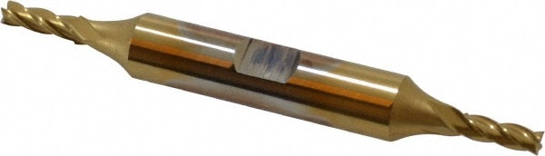 Cleveland C33060 Square End Mill: 9/64 Dia, 7/16 LOC, 3/8 Shank Dia, 3-1/8 OAL, 4 Flutes, High Speed Steel Image