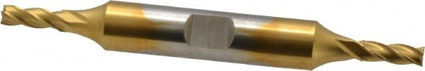 Cleveland C33061 Square End Mill: 5/32 Dia, 7/16 LOC, 3/8 Shank Dia, 3-1/8 OAL, 4 Flutes, High Speed Steel Image