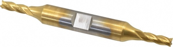 Cleveland C33062 Square End Mill: 11/64 Dia, 1/2 LOC, 3/8 Shank Dia, 3-1/4 OAL, 4 Flutes, High Speed Steel Image