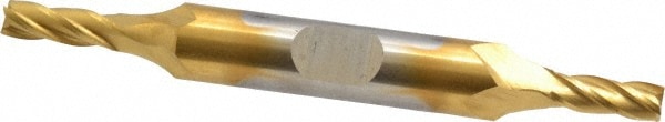 Cleveland C33063 Square End Mill: 3/16 Dia, 1/2 LOC, 3/8 Shank Dia, 3-1/4 OAL, 4 Flutes, High Speed Steel Image