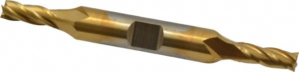 Cleveland C33065 Square End Mill: 7/32 Dia, 9/16 LOC, 3/8 Shank Dia, 3-1/4 OAL, 4 Flutes, High Speed Steel Image