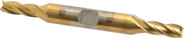 Cleveland C33067 Square End Mill: 1/4 Dia, 5/8 LOC, 3/8 Shank Dia, 3-3/8 OAL, 4 Flutes, High Speed Steel Image