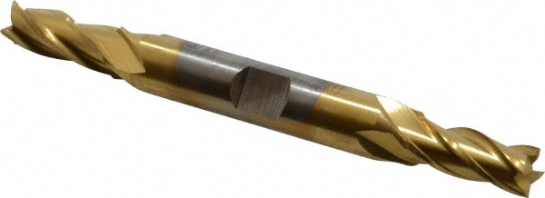 Cleveland C33070 Square End Mill: 19/64 Dia, 3/4 LOC, 3/8 Shank Dia, 3-1/2 OAL, 4 Flutes, High Speed Steel Image