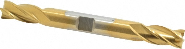 Cleveland C33075 Square End Mill: 3/8 Dia, 3/4 LOC, 3/8 Shank Dia, 3-1/2 OAL, 4 Flutes, High Speed Steel Image