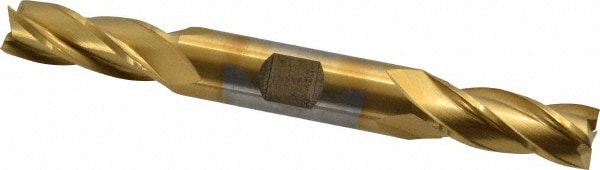 Cleveland C33079 Square End Mill: 7/16 Dia, 1 LOC, 1/2 Shank Dia, 4-1/2 OAL, 4 Flutes, High Speed Steel Image