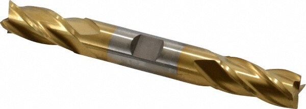 Cleveland C33082 Square End Mill: 31/64 Dia, 1 LOC, 1/2 Shank Dia, 4-1/2 OAL, 4 Flutes, High Speed Steel Image