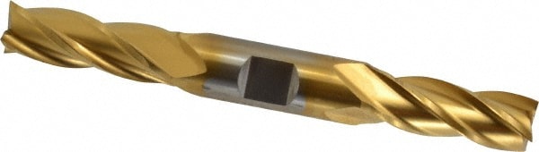 Cleveland C33085 Square End Mill: 9/16 Dia, 1-3/8 LOC, 5/8 Shank Dia, 5 OAL, 4 Flutes, High Speed Steel Image