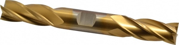 Cleveland C33087 Square End Mill: 5/8 Dia, 1-3/8 LOC, 5/8 Shank Dia, 5 OAL, 4 Flutes, High Speed Steel Image