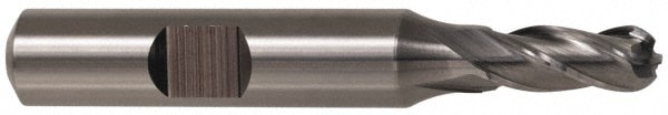 Cleveland C33317 Ball End Mill: 0.625" Dia, 2.5" LOC, 4 Flute, High Speed Steel Image