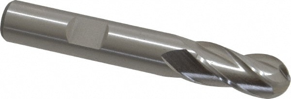 Cleveland C41289 Ball End Mill: 0.375" Dia, 0.75" LOC, 4 Flute, High Speed Steel Image