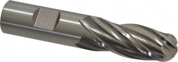 Cleveland C41300 Ball End Mill: 0.75" Dia, 1.625" LOC, 4 Flute, High Speed Steel Image