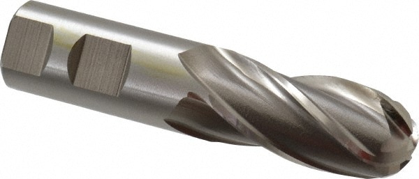 Cleveland C41308 Ball End Mill: 1" Dia, 2" LOC, 4 Flute, High Speed Steel Image