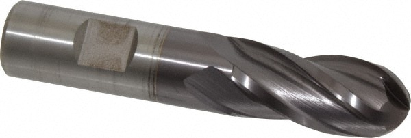 Cleveland C33318 Ball End Mill: 0.75" Dia, 1.625" LOC, 4 Flute, High Speed Steel Image