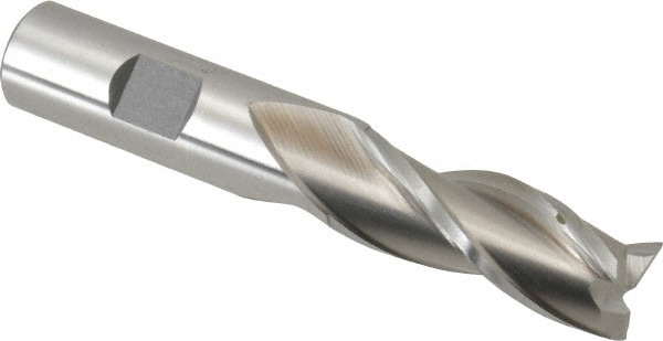 Cleveland C39653 Square End Mill: 5/8 Dia, 1-5/8 LOC, 5/8 Shank Dia, 3-1/4 OAL, 3 Flutes, High Speed Steel Image