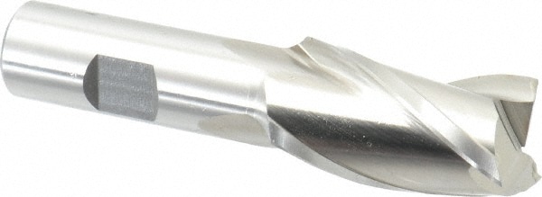 Cleveland C39659 Square End Mill: 1 Dia, 1-7/8 LOC, 3/4 Shank Dia, 4-1/8 OAL, 3 Flutes, High Speed Steel Image