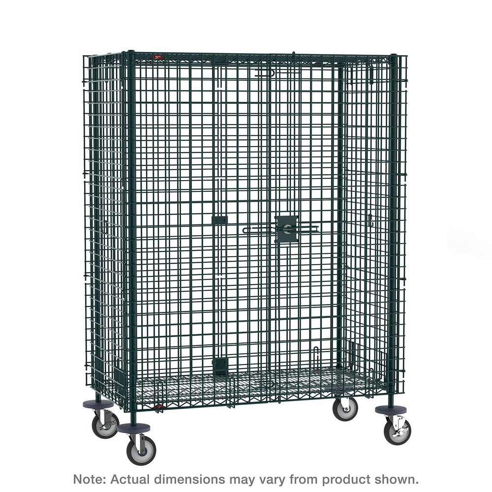 Metro Wire Shelving; Shelving Type Mobile Security Shelving Unit
